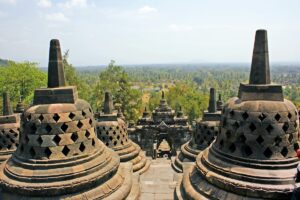 Borobudur auf Java  größte buddhistische Tempelanlage Südostasiens
